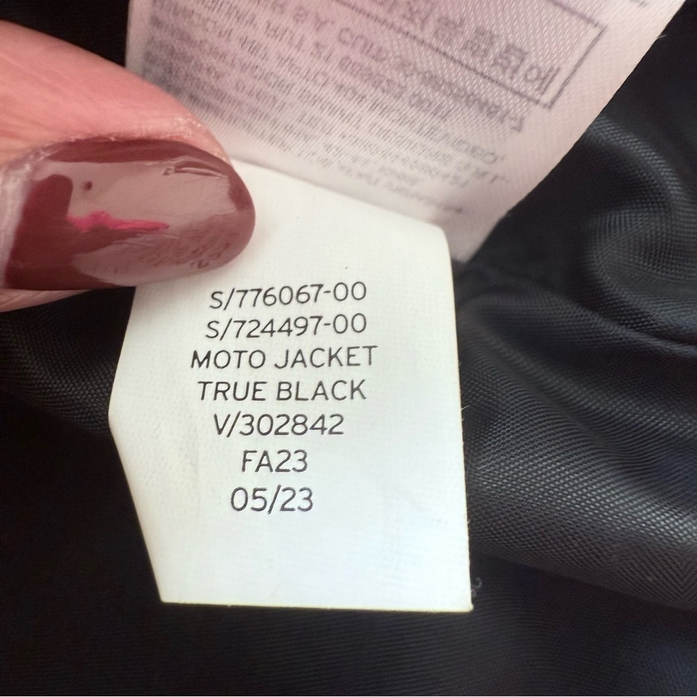 GAP Kids Girl Moto Faux Leather Jacket size small - Picture 9 of 10